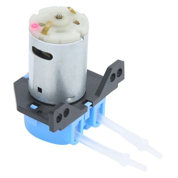 Garden Multifunctional Mini Right Angle 12V DC Peristaltic Liquid Pump Dosing Pump Hose Pump (Blue)