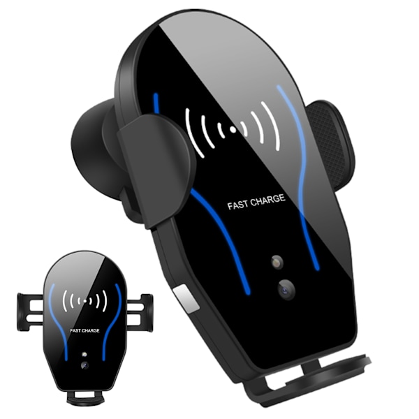 10W Mobiltelefon Bil Trådlös Laddare AutoClamping Telefon Snabb Laddning Fäste Hållare