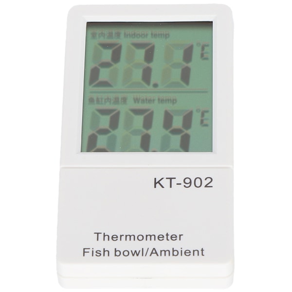 KT-902 Akvarium Fiskedam Termometer Dobbel digital skjerm for inkubatorer for reptiler skilpadder