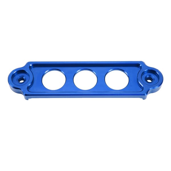 Universal 14 cm aluminiumlegering batterifäste, fäststångsfäste 3 hål (blå)