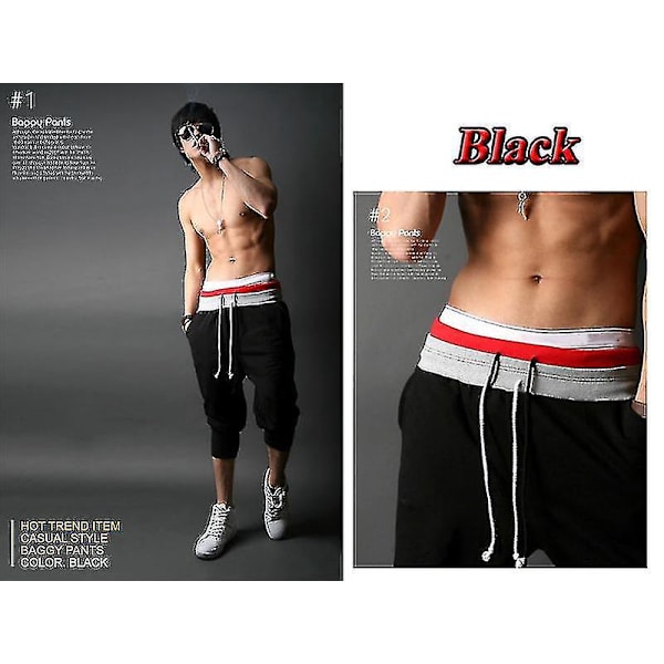 Punaiset XXL Miesten 3/4 Cargo Shorts Gym Jogger Sweatpants
