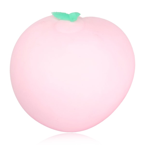 Peach Squeeze Ball Elastisk Lindra ångest Frukt Stressboll leksak för kvinnor Män Barn Rosa