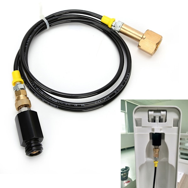 1,7 m CGA320 Gevind CO2 Sodavand Ekstern Slange Adapter Sæt til Køkken Sodavand Cylinder Spand