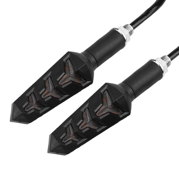 Et par Y-formede motorsykkelblinklys LED-lamper Blinklys Universal