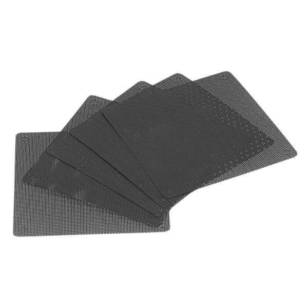 5 kpl 12 cm tietokoneen tuulettimen suojaa PC-tietokoneelle kannettavalle PVC-pölynkestävä tuulettimen pölysuodatin musta