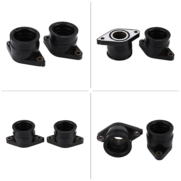2 stk. karburator Carb Indsugningsmanifold Boot til Yamaha TT350 86-87 XT350 85-00 42U-13596-01-00