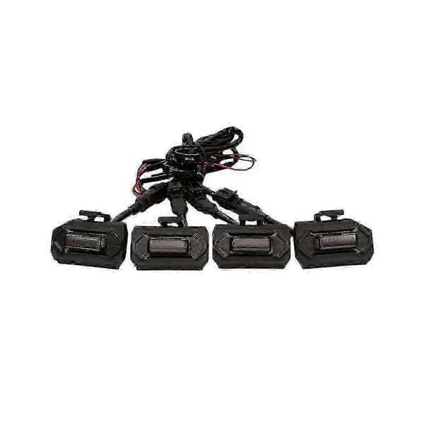 4 stk LED-frontlys, utvendig lampe, røkfarget, biltilbehør