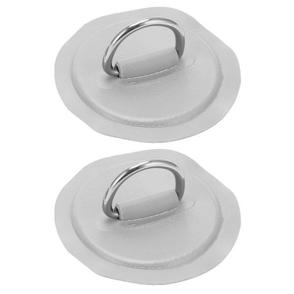 D Ring Pad Patch PVC Uppblåsbar båt Flotte Jolle Kanot Surfbräda Kajak Tie Down Fitting Grå