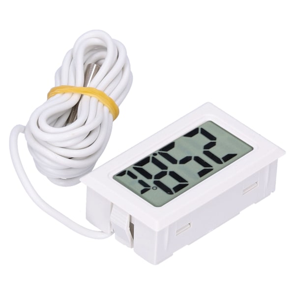 Digital termometer Mini LCD kablet elektronisk temperaturmålingsinstrument FY13001Hvid