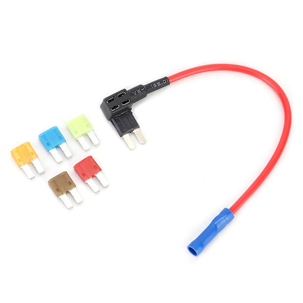 5 stk Bil Auto Circuit Micro2 Bladsikring med sikringsholder Tap Kit Set