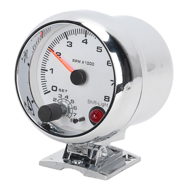 Varvräknare 3,75 tum 0‑8000 RPM 7 färgbakgrundsljus för 4/6/8 cylindriga 12V bensindrivna fordon