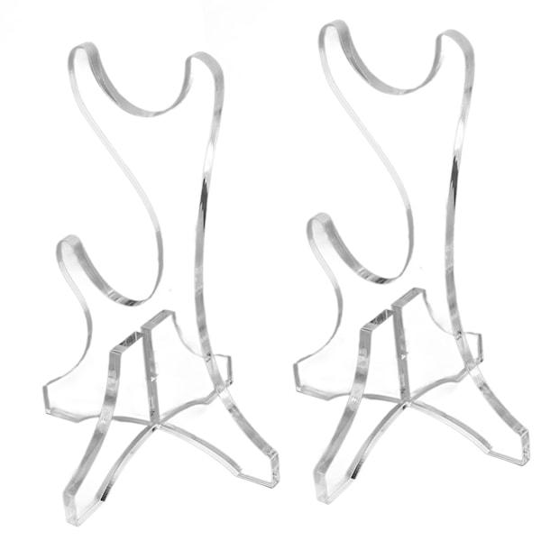2st Sword Stand Akryl Stabil Lätt att installera Unikt multifunktionellt displayställ för Wand Hem Vardagsrum Transparent