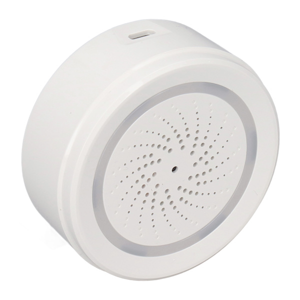 Smart Ljudljuslarm Multifunktion 90dB USB Trådlös WiFi Ljudljus Sirensensor för hemsäkerhet