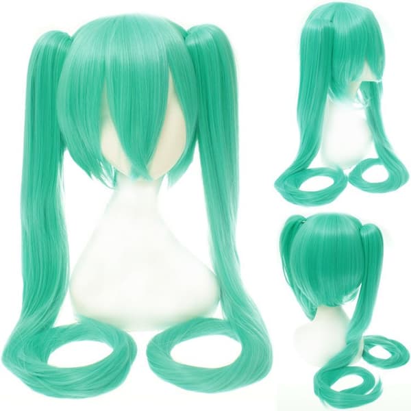 Hatsune Miku Peruukki 120 cm (ruohonvihreä)
