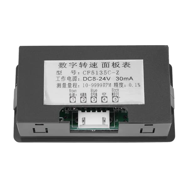 4 Digital LED Tachometer RPM Hastighedsmåler Hall Proximity Switch Sensor NPN (Blå)