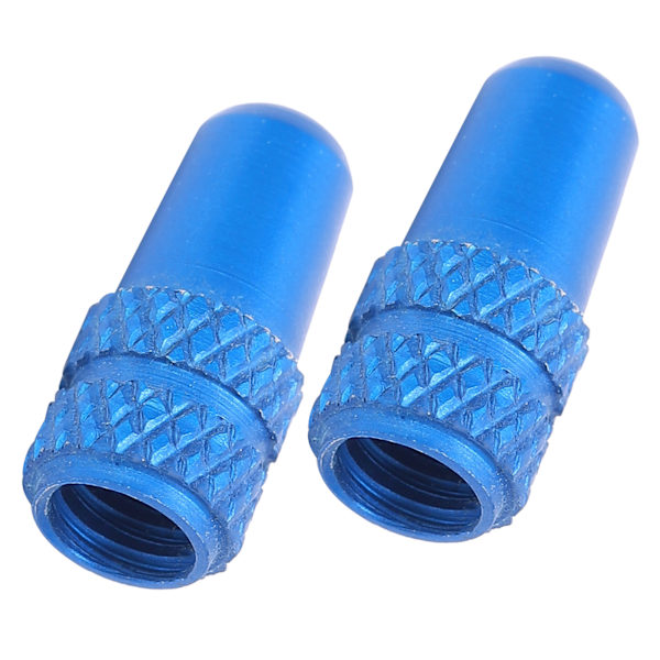 2st Presta Ventillock Aluminiumlegering Presta Cykelventil Dammskydd Cykeldäckslock Ljusblå