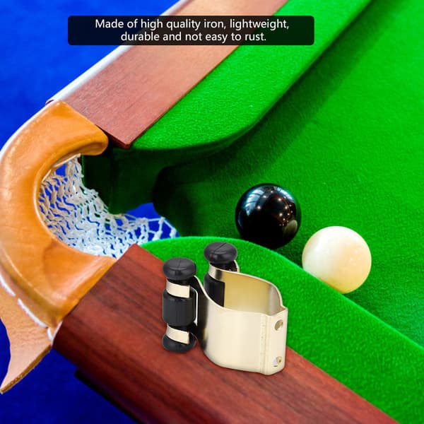 Jern Pool Cue Billard Snooker Stick Holder Stativ Opbevaring Fast Klips Tilbehør