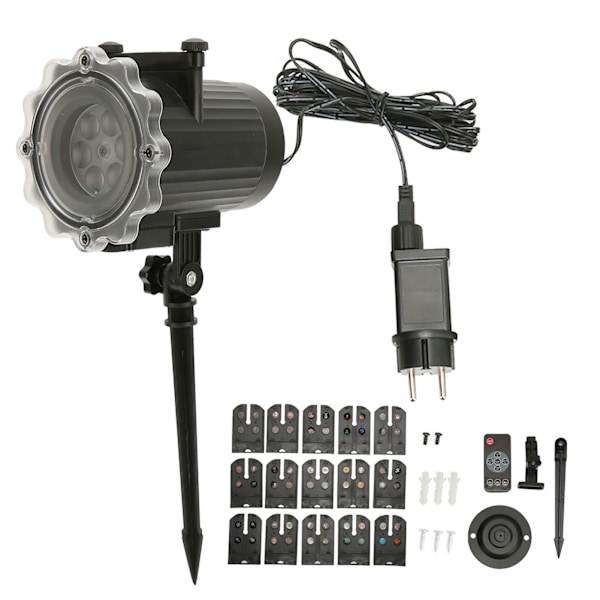 LED-projektorljus Roterbart vattentätt projektorljus Dekorativ inomhusprojektorlampa EU 100‑240V