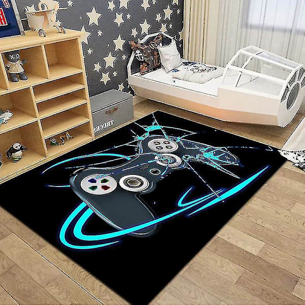 Halkskyddad spelkontrollmatta för sovrum inomhus utomhus lekmatta för barn - 80x160cm, flerfärgad