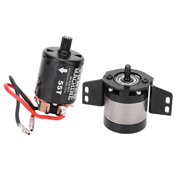 1:5 Ratio Växellåda Transmission Box 540 Borstad 55T Motor Passar för SCX10 1/10 RC Car
