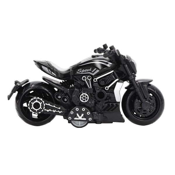 Alloy Simulerings Motorcykel Model Cool Tiny Træk Tilbage Motorcykel Legetøj til 3+ år (sort)