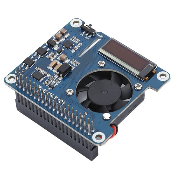 Raspberry Pi 4b 3b expansionskort med POE Power Over Ethernet och kylfläkt
