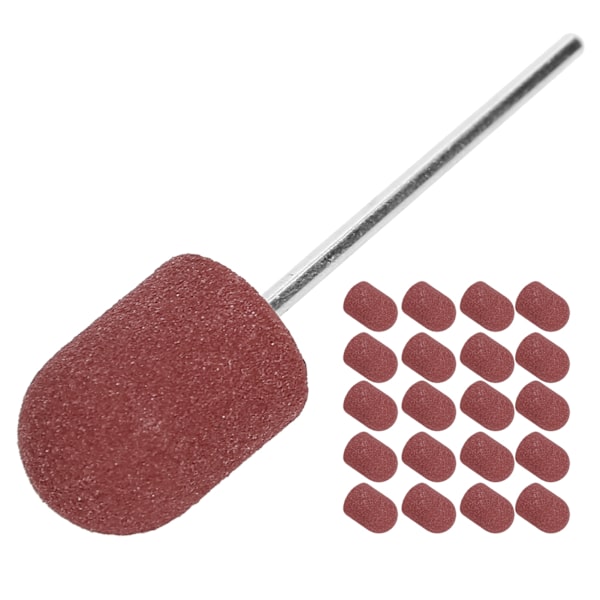 Nail Art Sliplock Nagelborr Polering Slipning Slipband Set (13 x 19 mm) Brun