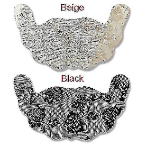 Kvinnors självhäftande axelbandslös osynlig bröstlyfttejp - spets gel U-formade BH-kuddar (2 par, Plus Size 3XL)