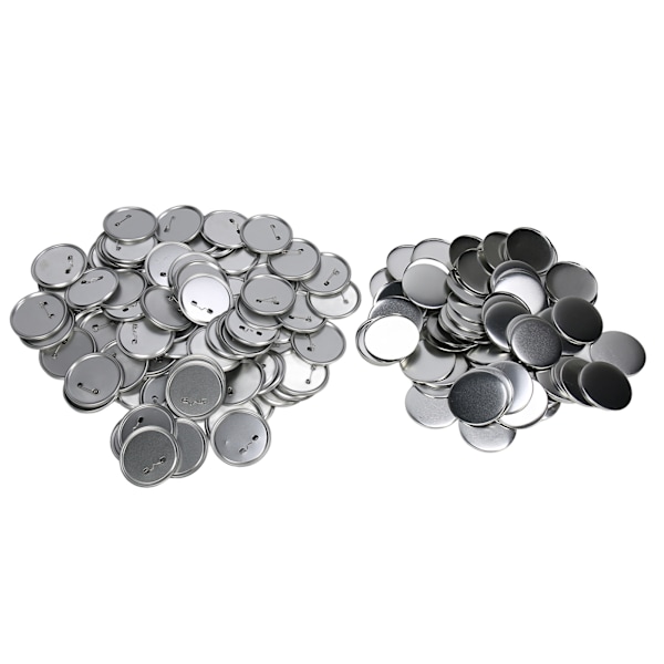 100 Sarjaa Tyhjiä Nappimerkkiosia DIY-nappikoneeseen, ruosteenesto, napinvalmistustarvikkeet askarteluun 58mm/2.3in