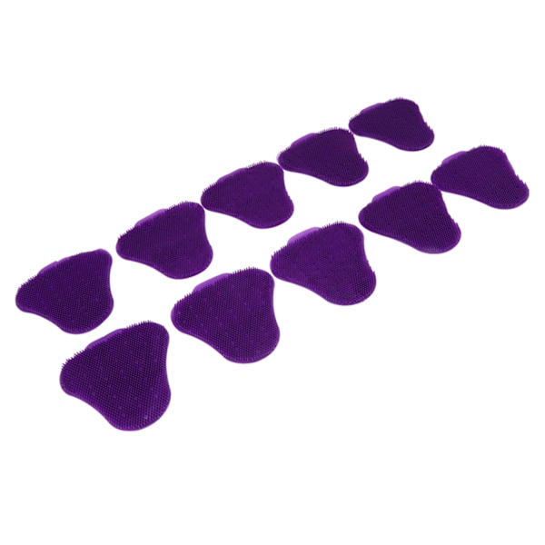 10 st Urinal Screen Deodorizers Triangle Anti Splash Deodorizer Doftande Urinal Screen Mat för toalett Lila