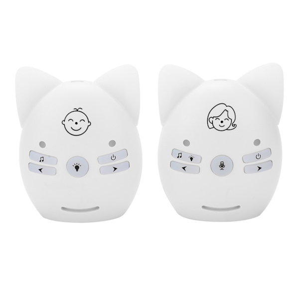 Langaton ääni-vauvanvalvoja Two Way Talk Baby Monitor yövalolla ja musiikilla (100-240V)(US-pistoke)