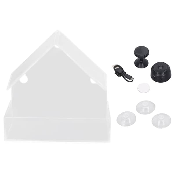 Camera Smart Bird Feeder 720HD Remote Connection Night Vision Clear Birds Window Feeder with Strong Suction Cups