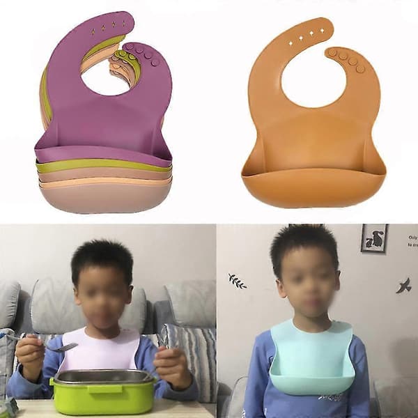 Silikone hagesmæk, vandtæt uden vask, silikone savlesmæk Mint Green