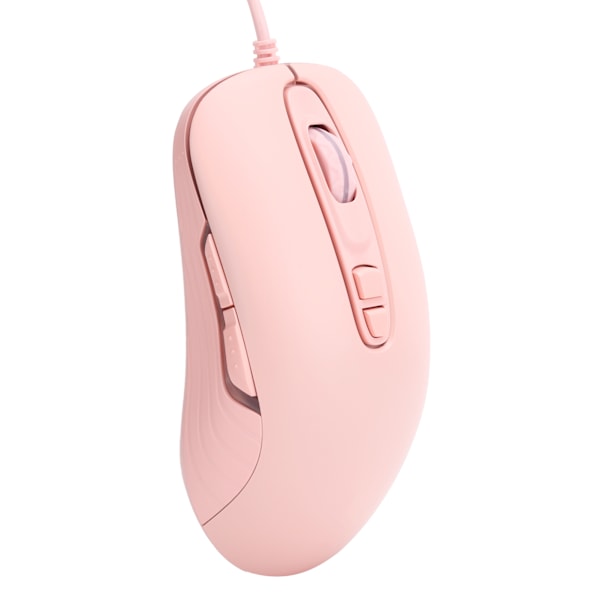 Ajazz Trådbunden Mus 6-Hastighets DPI-Driven Justerbar 7 Knapp Plug and Play Dator Extern Enhet Rosa