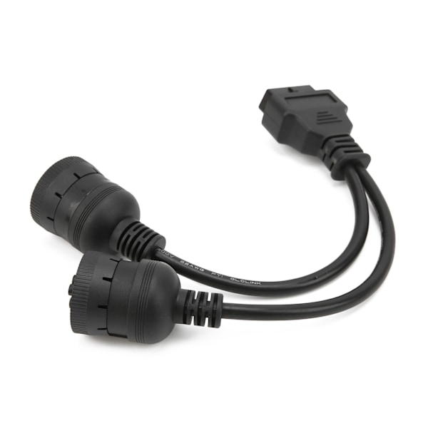 29,5 cm diagnostisk adapterkabel för lastbil hona 16-pin OBD2 till 9+6-pin skanneranslutningssladd