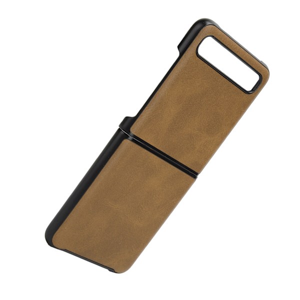Foldbar Skærm Telefon Støvtæt Cover Telefon Beskyttelsesetui til Samsung Galaxy Z Flip (Brun)