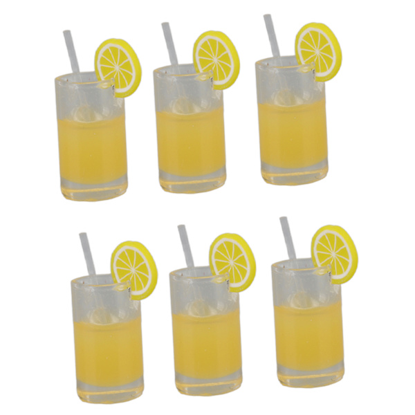 20 stk. Dukkehuss Limonad Kopper Harts Levende Detaljer Miniature Kop Sæt til 1:12 1: 6 Dukkehuse