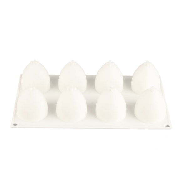 Æggeform kageform 8 hul silikoneform Non Stick DIY konditorivarer