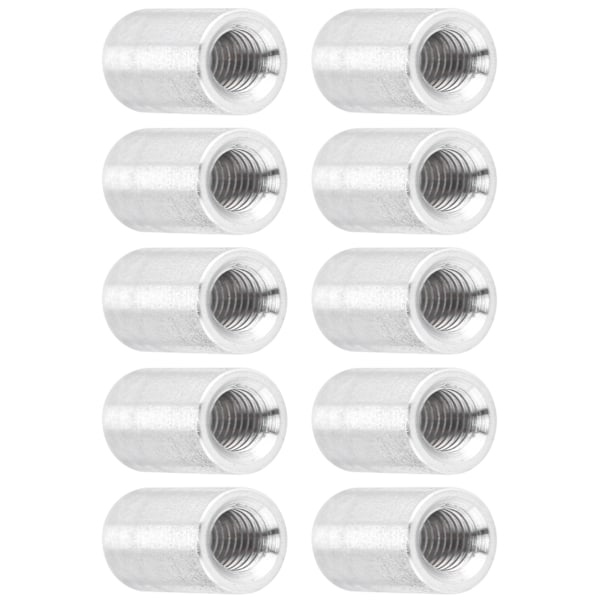 10 kpl Pyöreä itsenäinen alumiiniseos sisäinen kierre pylväät Liitäntäpylväät etäisyydenpitäjät M4x0.7mm Pituus 10mm