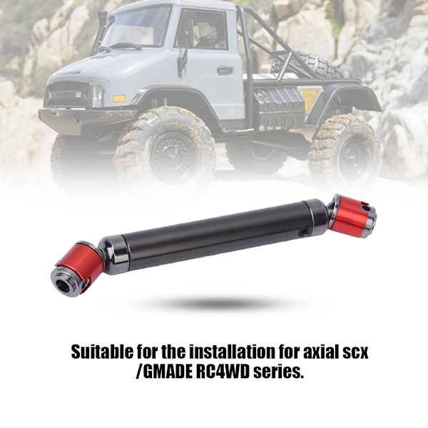 2 stk rustbeskyttet metalldrivaksel passer for Axial Scx/Phantom GMADE 4WD Series RC Crawler Car 110-150mm