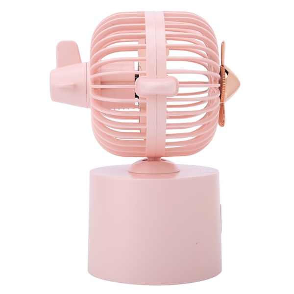 Oskilloiva tuuletin USB Ladattava Kannettava Pöytätuuletin Asuntolaan ja Toimistoon, Pinkki
