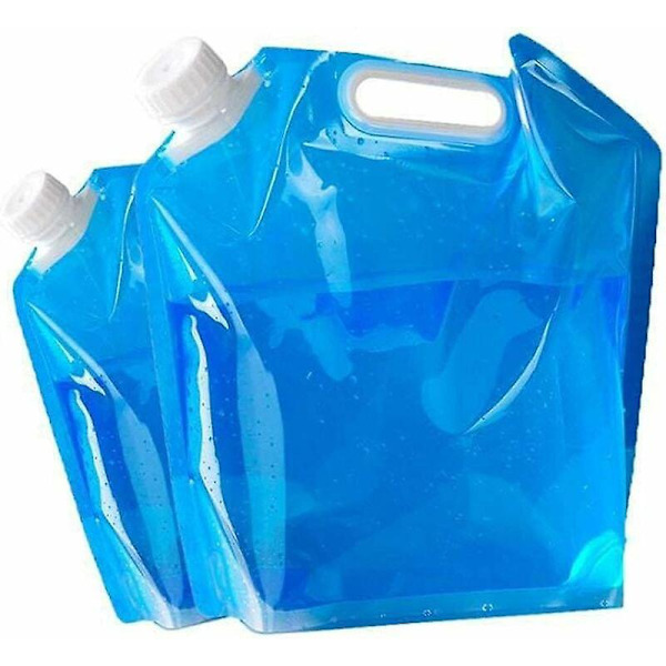 5L + 10L Vikbar Vattenpåse för Camping, Vandring, Picknick, Grillning