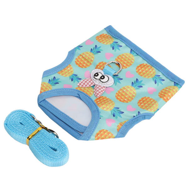 Bunny Sele koppel Set Justerbar mjuk nylon kaninväst för kattunge Iller marsvin
