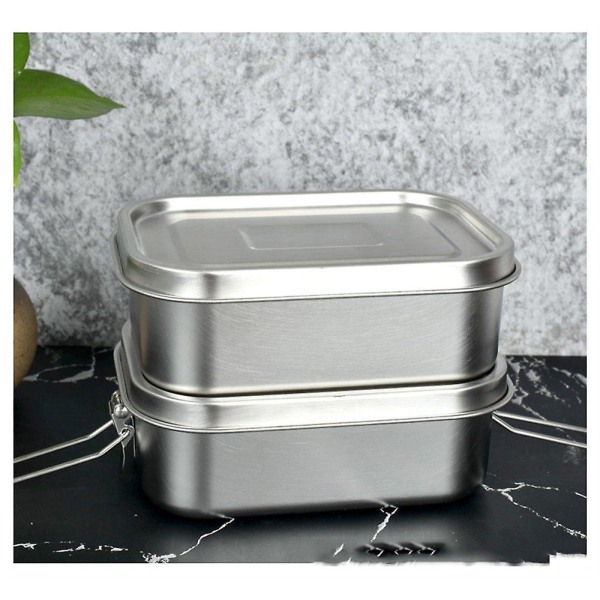Lunchbox "dubbel Lunchbox i rostfritt stål Läcksäker Lunchbox" 1.5L