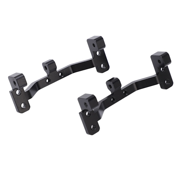 2 stk RC metall dragstang kobling akselmontert fast sete for MN MN90 1/12 RC crawler oppgraderingsdeler Svart