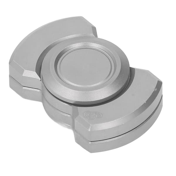 Fidget Slider Legetøj Bærbar Let Ergonomisk Multifunktionel Robust Stressaflastningsslider til voksne ADHD ADD Sølv