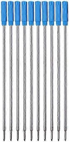 10 stk. refill til kuglepenne, 11,6 cm blå, passer til Cross 8513 kuglepenne, medium spids [LD]