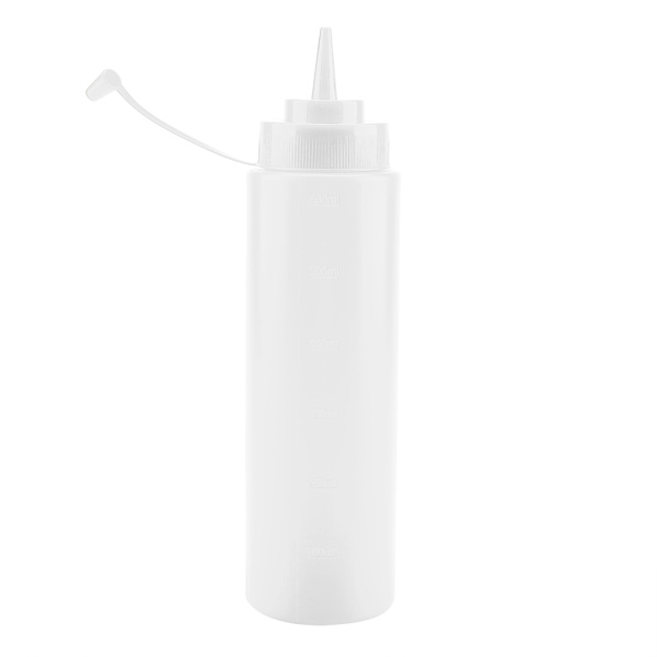 720ml 10st/set Plast krydddispenser för såsolja gräddvinäger (vit)