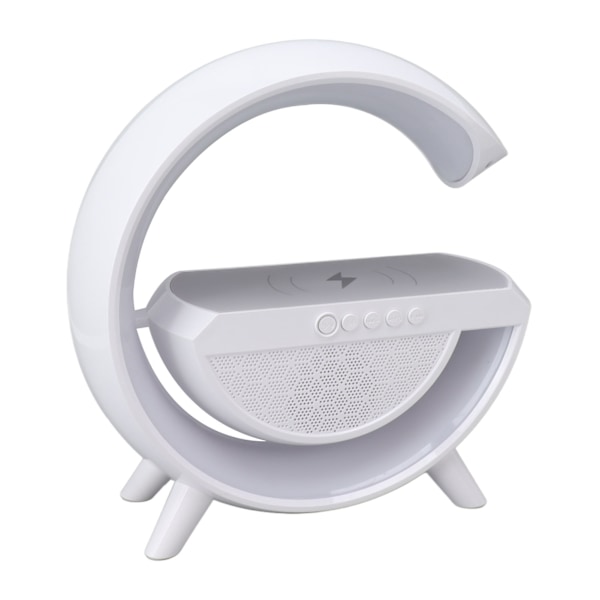 Trådlös Laddare Bluetooth Högtalarlampa 1200mAh RGB USB Laddning Trådlös laddare Lampa för hemmakontor