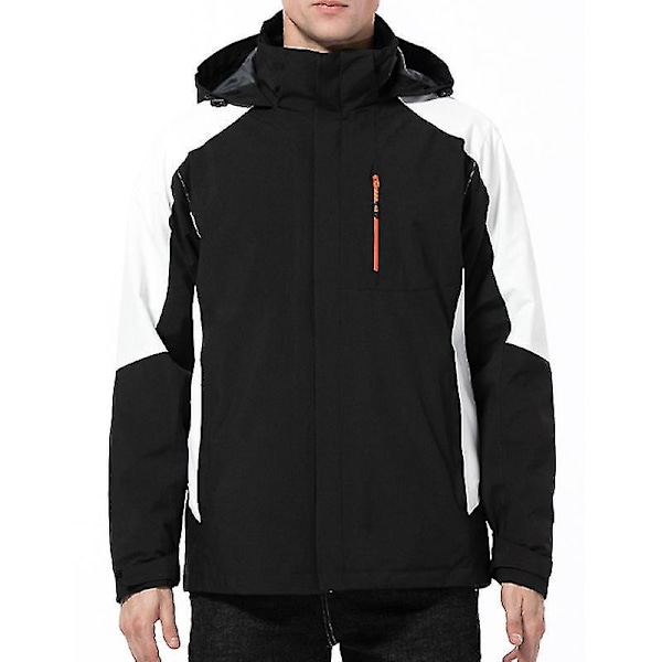 3-i-1 Vandafvisende Vindjakke med Hætte til Vinter, Dame & Herre, Pink, XL